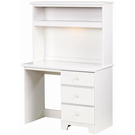 3 Drawer Desk with Lit Hutch